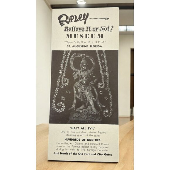 Ripley Believe It Or Not Museum Brochure St Augustine Florida Vintage Souvenir - Picture 1 of 7